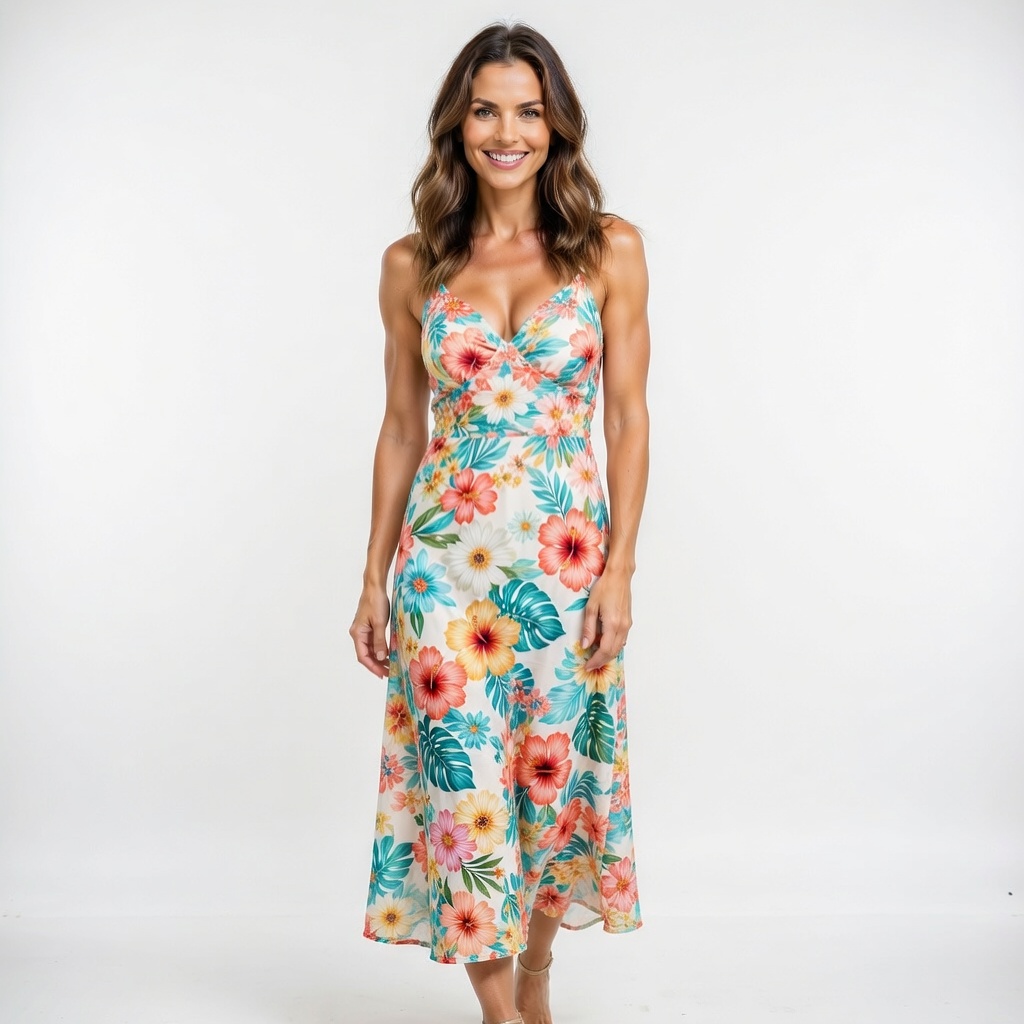 Jennifer — Floral Dress Front