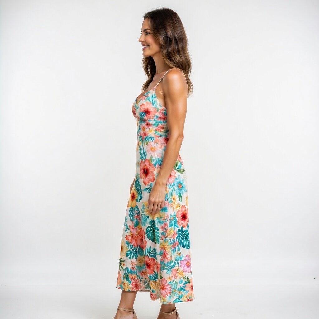 Jennifer — Floral Dress Side